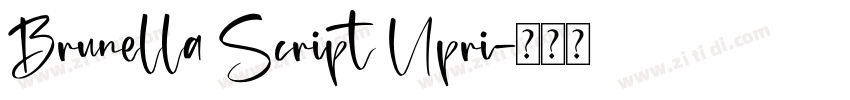 Brunella Script Upri字体转换